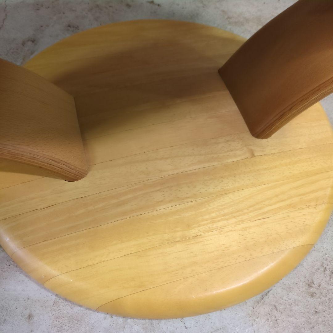 カリモク ◆ 本皮 オットマン レモンイエロー モスグリーン ベージュ レトロ