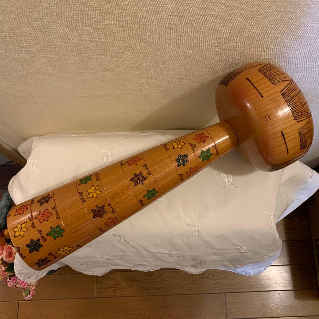 創作こけし　 辻田亮三作　【花のこみち】　高さ　約40㎝！