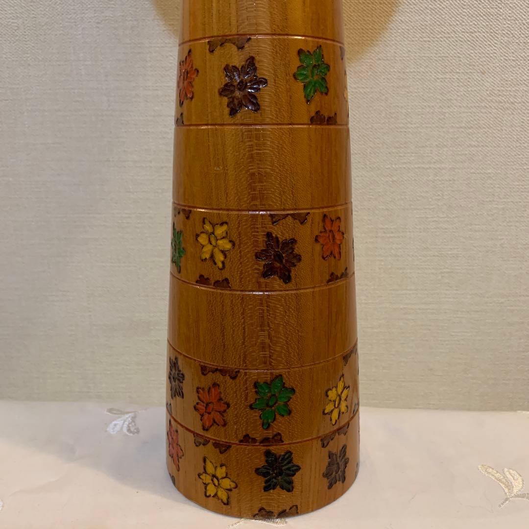 創作こけし　 辻田亮三作　【花のこみち】　高さ　約40㎝！