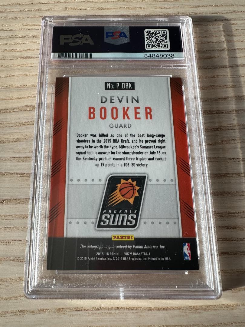 デビン・ブッカー 2015 Prizm RC Auto PSA 9