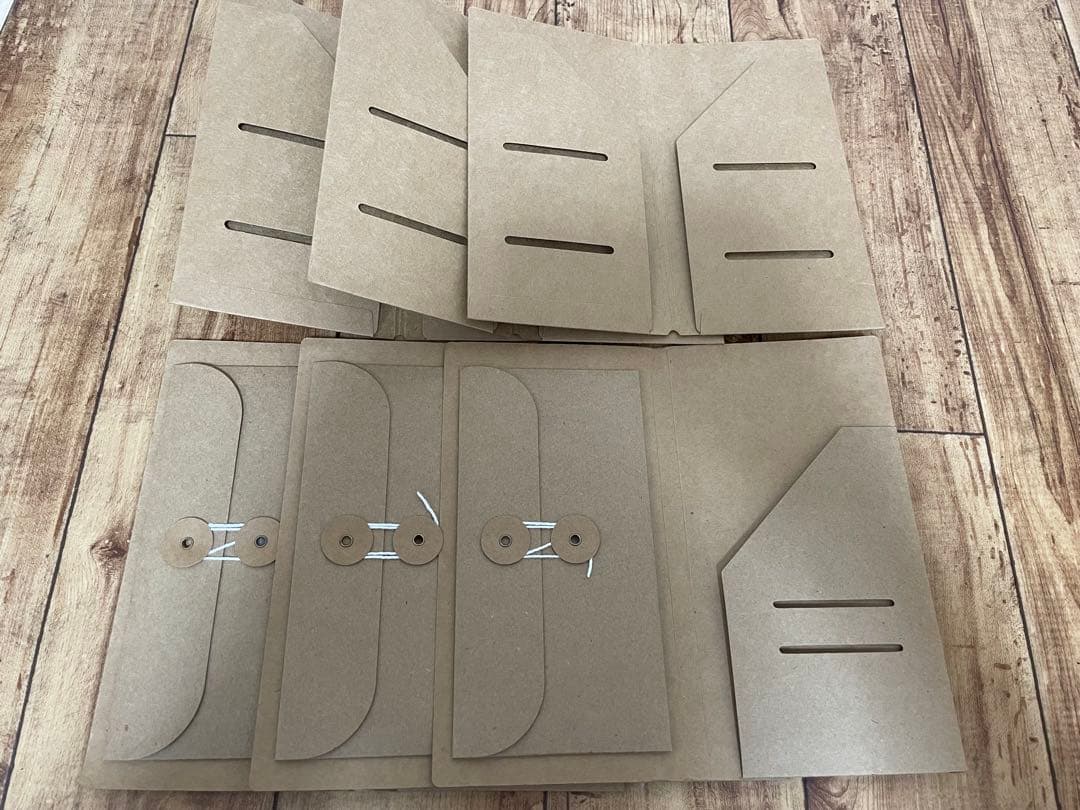 【A-2】レザーファイル(レギュラーサイズ) 紙モノ収納　コラージュ収納