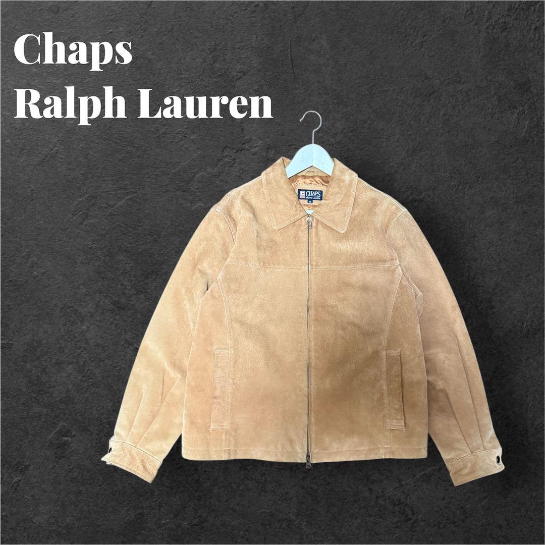 Chaps Ralph Lauren ベージュ スウェードライダースジャケット