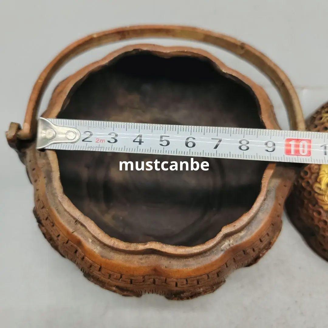 銅製 提梁暖手炉 八宝手炉 香炉 香道具 店舗 室内 装飾品 工芸品 置物