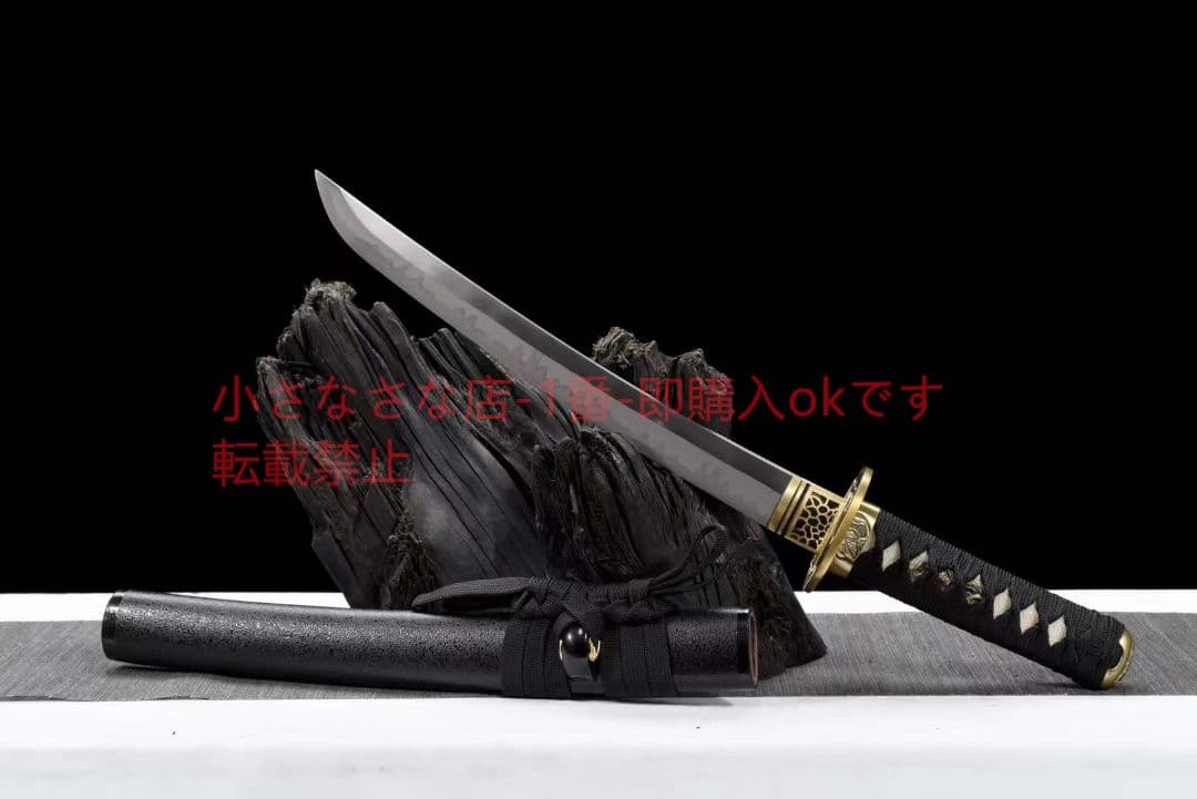 12寸T10焼刃三色研磨『海妖短刀』古兵器 武具 刀装具 日本刀 模造刀 居合刀