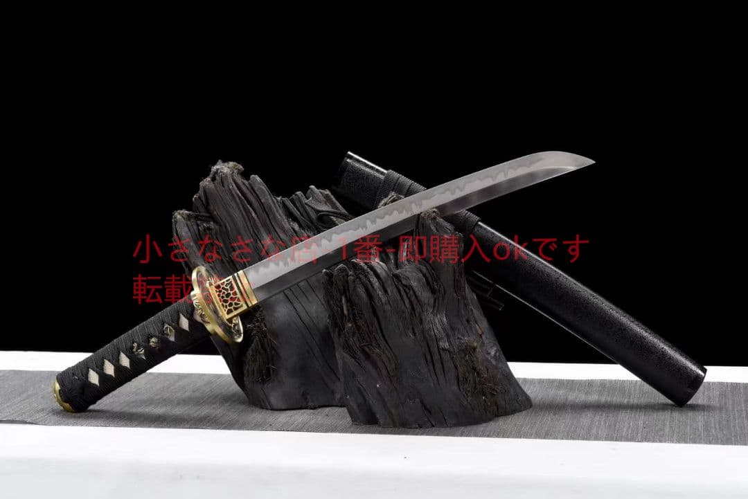 12寸T10焼刃三色研磨『海妖短刀』古兵器 武具 刀装具 日本刀 模造刀 居合刀