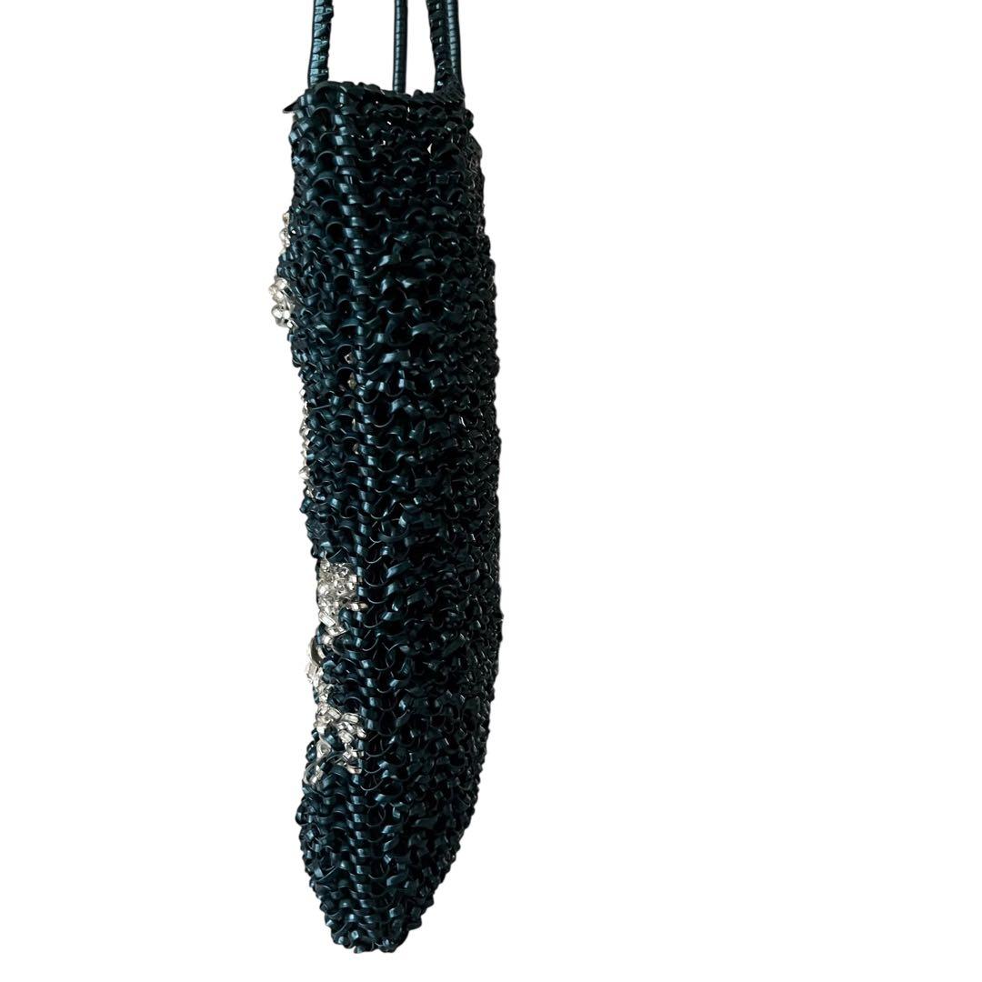 希少　アンテプリマ　ワイヤーバッグ　ハンドバッグ　ブルー　ハワイ限定　ヤシの木