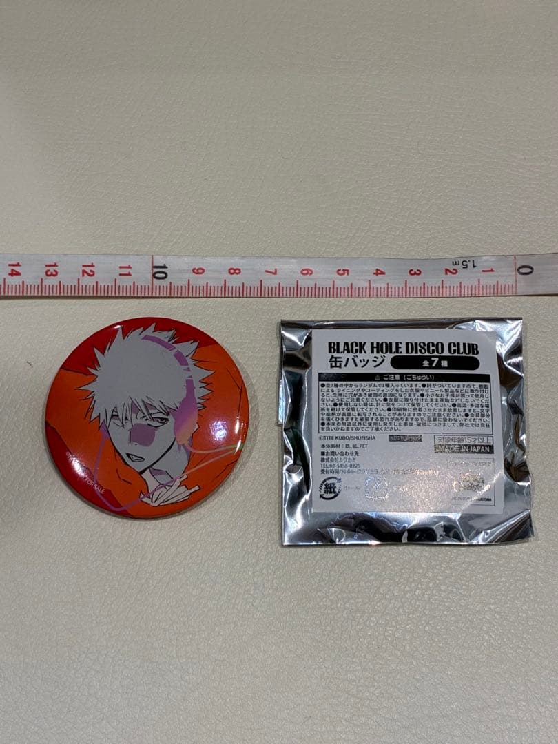 BLEACH BHDC DISCO ファン クラブ缶バッジ　黒崎一護　ブリーチ