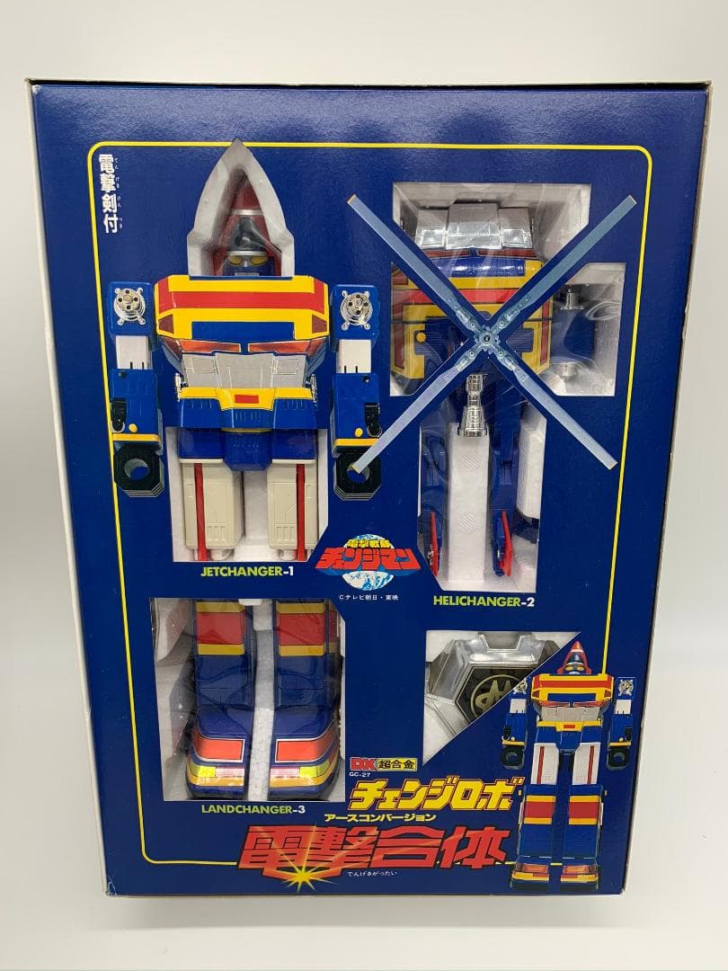 当時物 電撃戦隊チェンジマン DX超合金 チェンジロボ シール未使用 美品