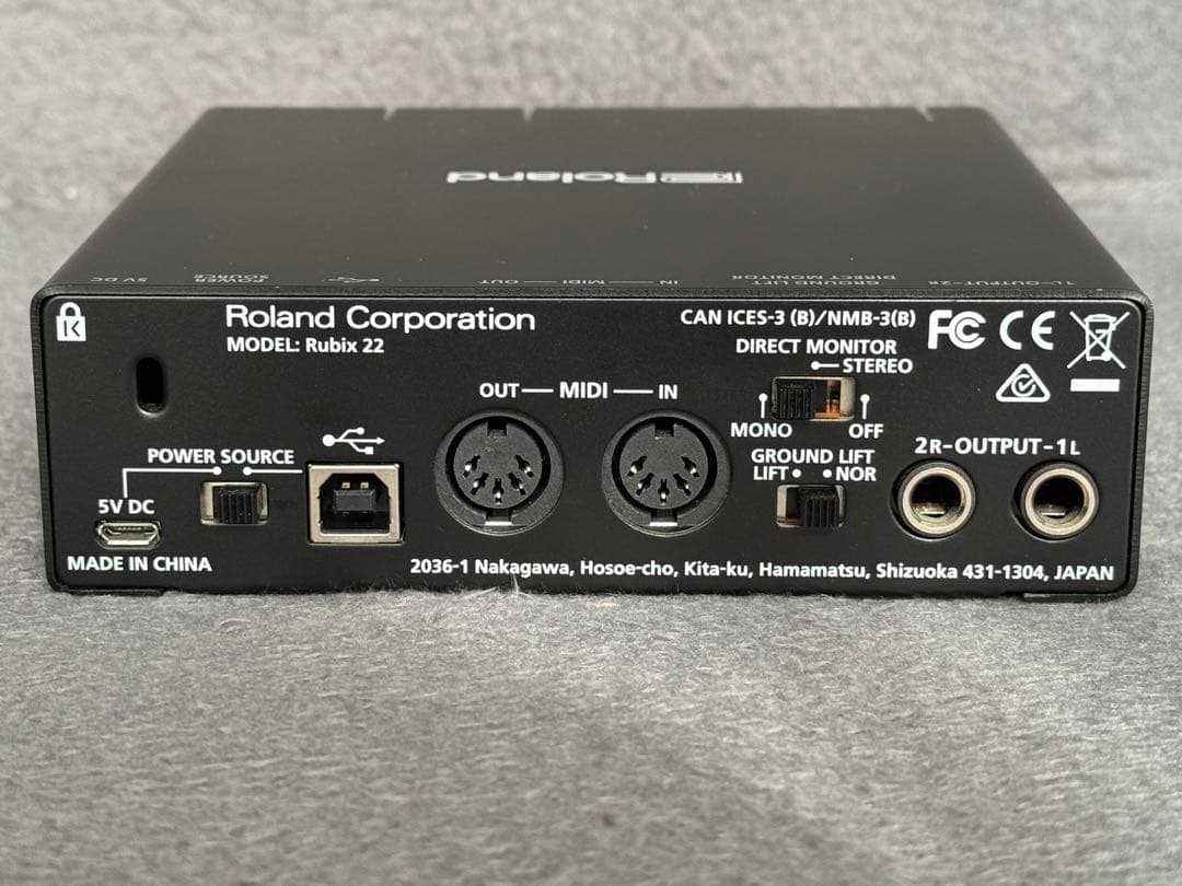 Roland Rubix22 USBオーディオインターフェース