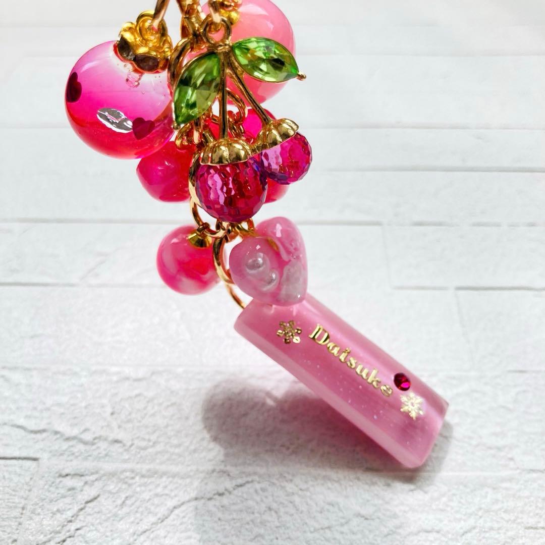 Lunaページ　Man名入れチャーム　レジンキーホルダー5点