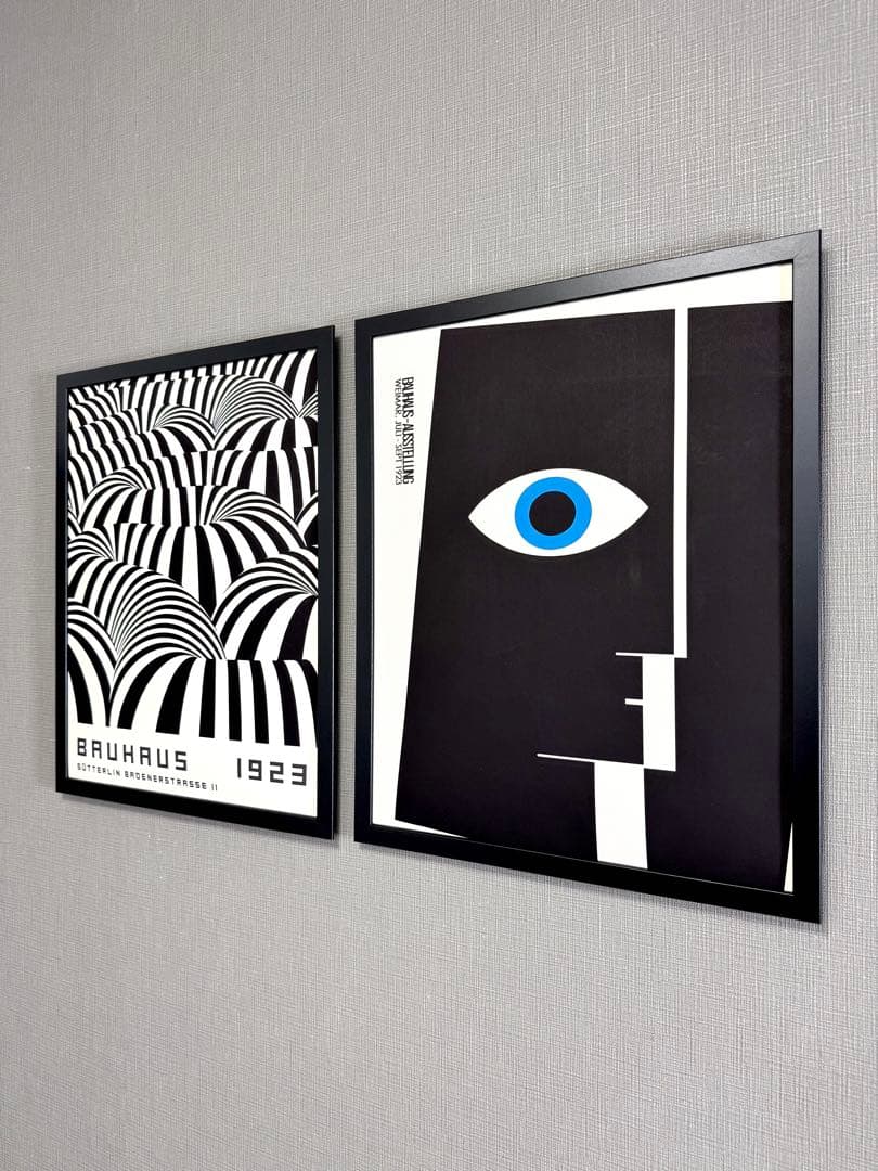 No271フレーム付きキャンバスアート　モダンアート　バウハウス　アートポスター