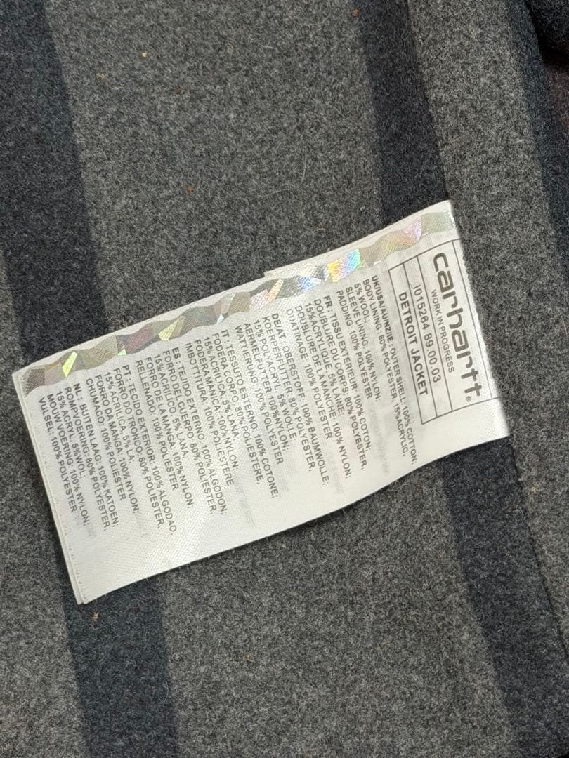 【S】Carhartt デトロイトジャケット ブラック