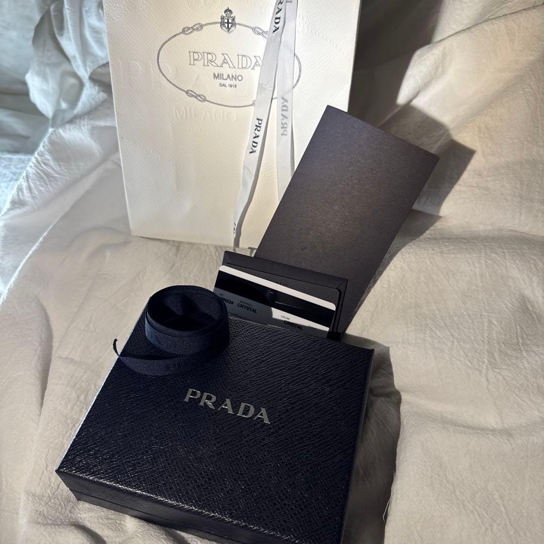 prada ミニバッグ ショルダー カードケース スワロフスキー