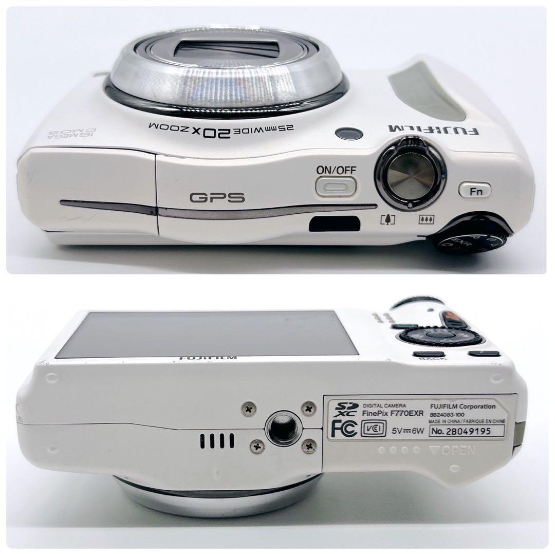 FUJIFILM 富士フイルム FinePix F770EXR ホワイトデジカメ