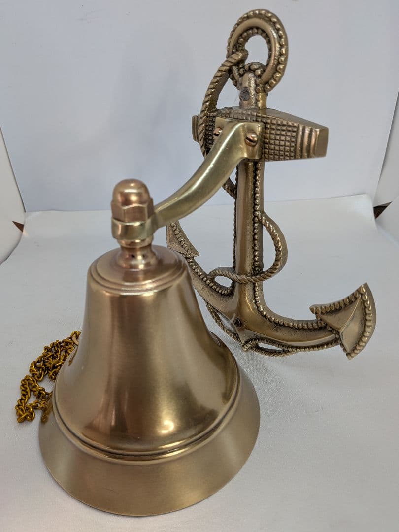 ☆b747、大きいイカリベル（中） 鐘　真鍮　シップベル