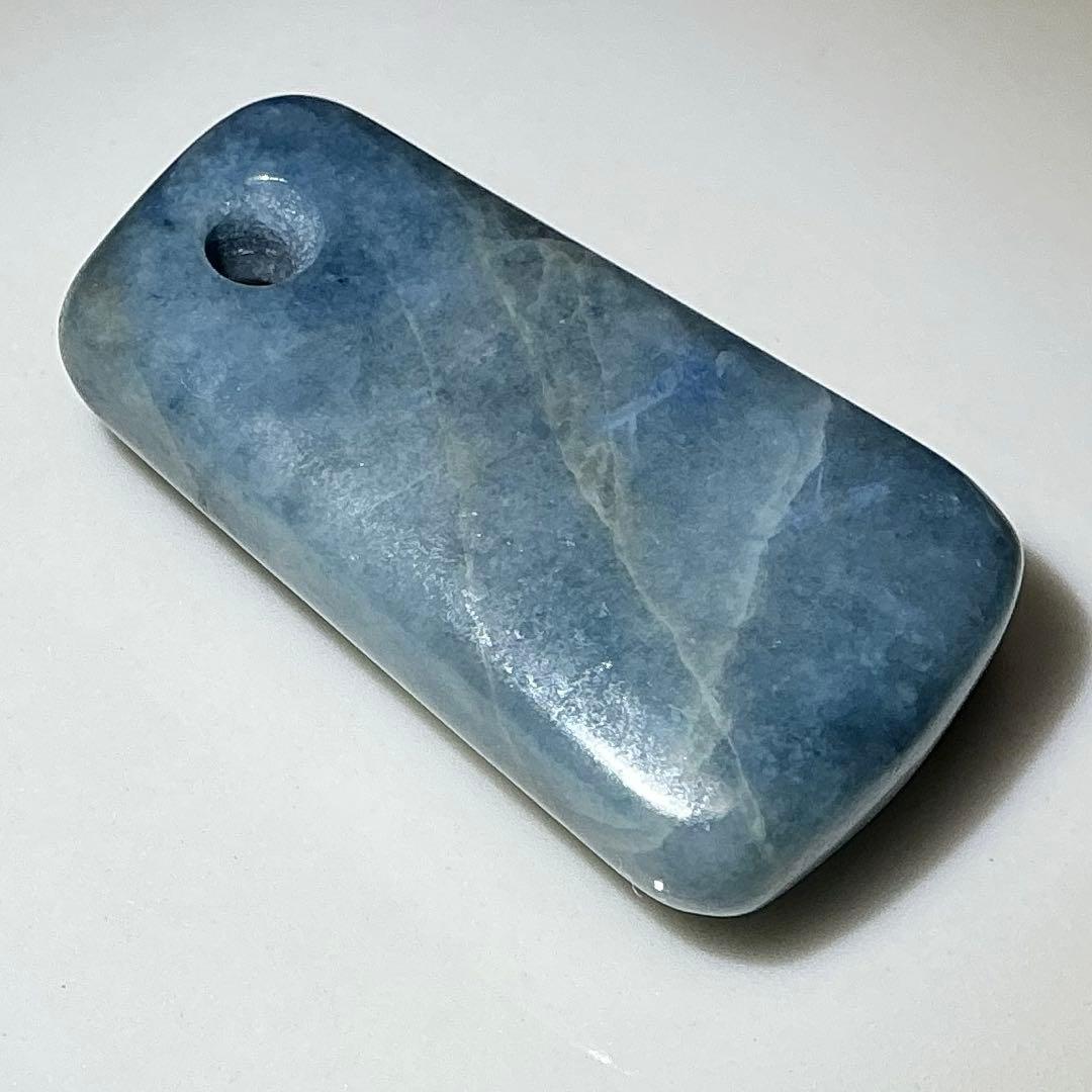 コン沢翡翠　銅鐸型ネックレストップ　濃スリムタイプ