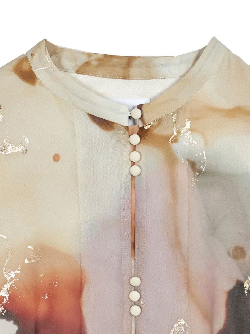 【美品】AMERI Mサイズインクアートドレス ワンピース