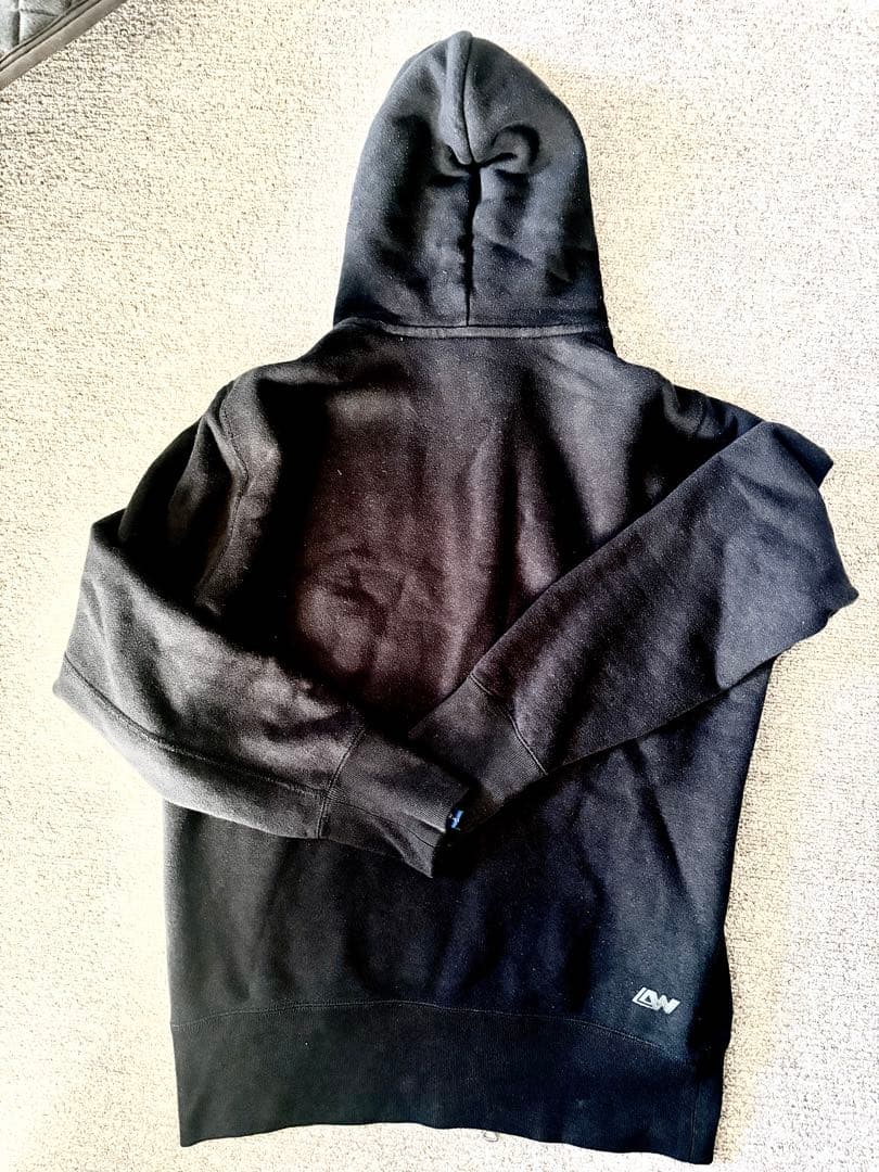 ループウィラー　LW290 吊り編みハイジップフーディ　M size　ブラック