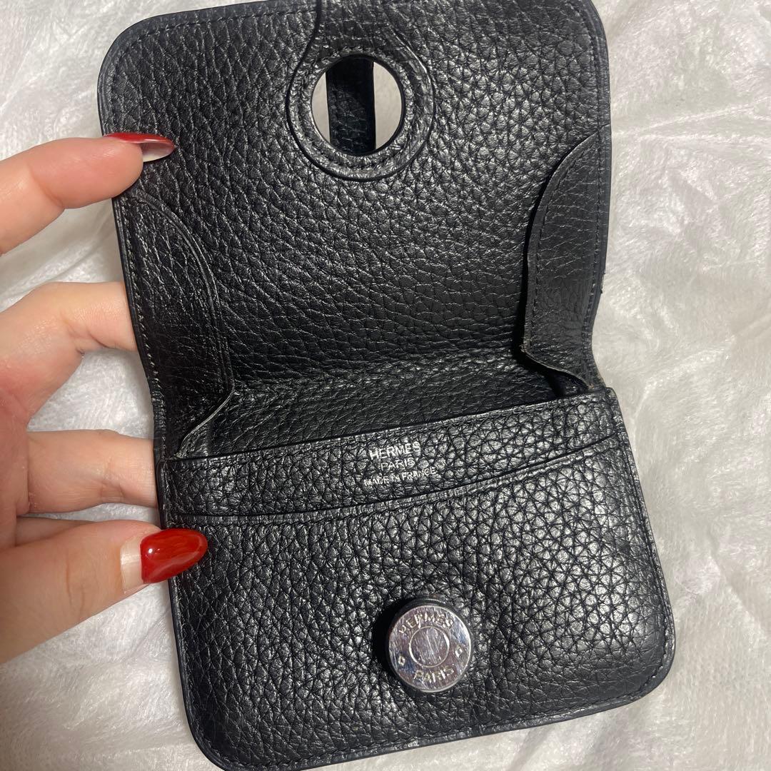 エルメス ブラックレザー ケース
