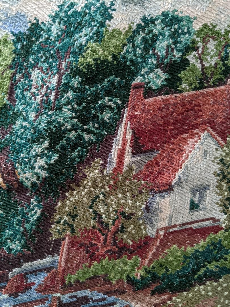 ヨーロッパ式刺繍絵タペストリー:  At the 