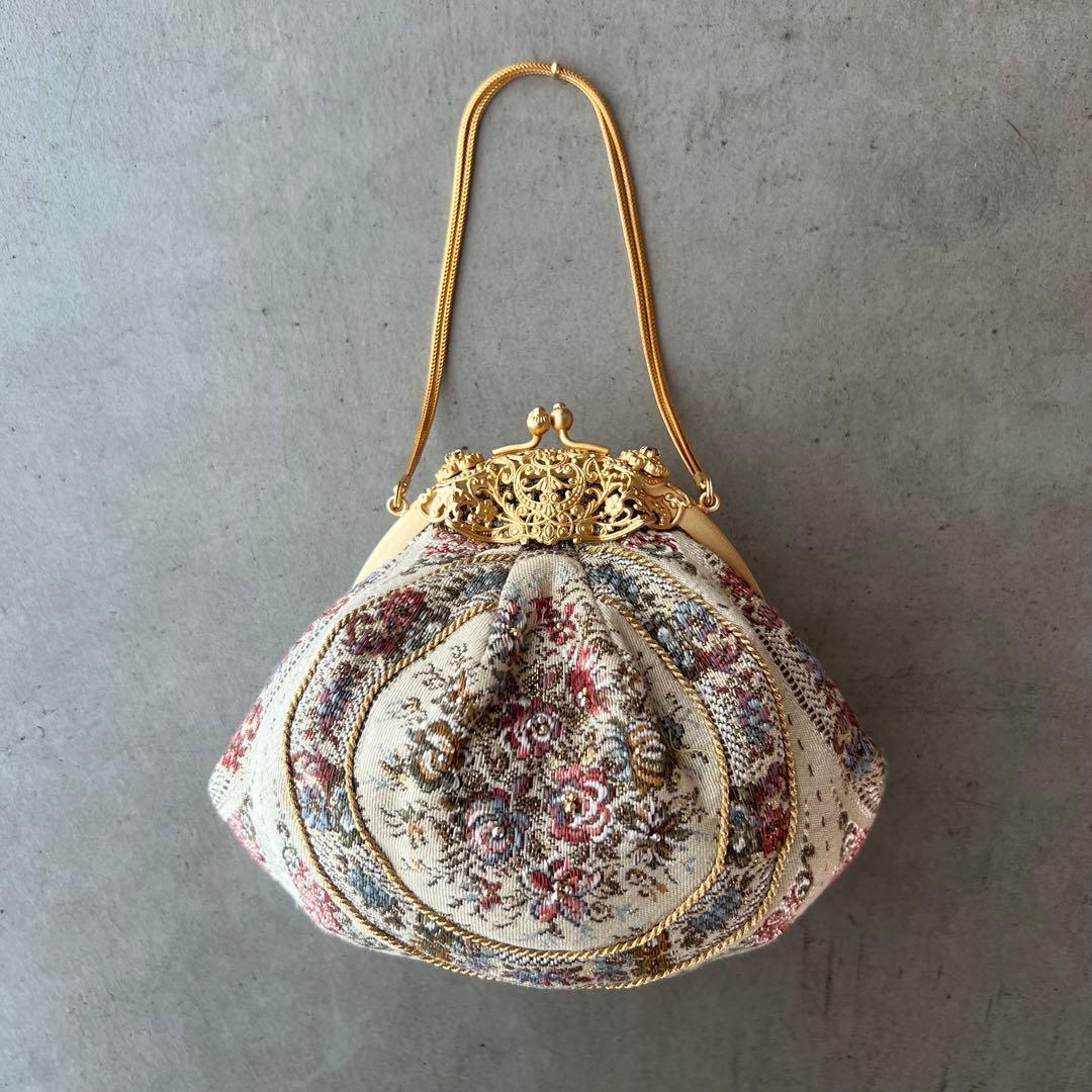 【和装バッグ】ハンドバッグ　パーティーバッグ　がま口