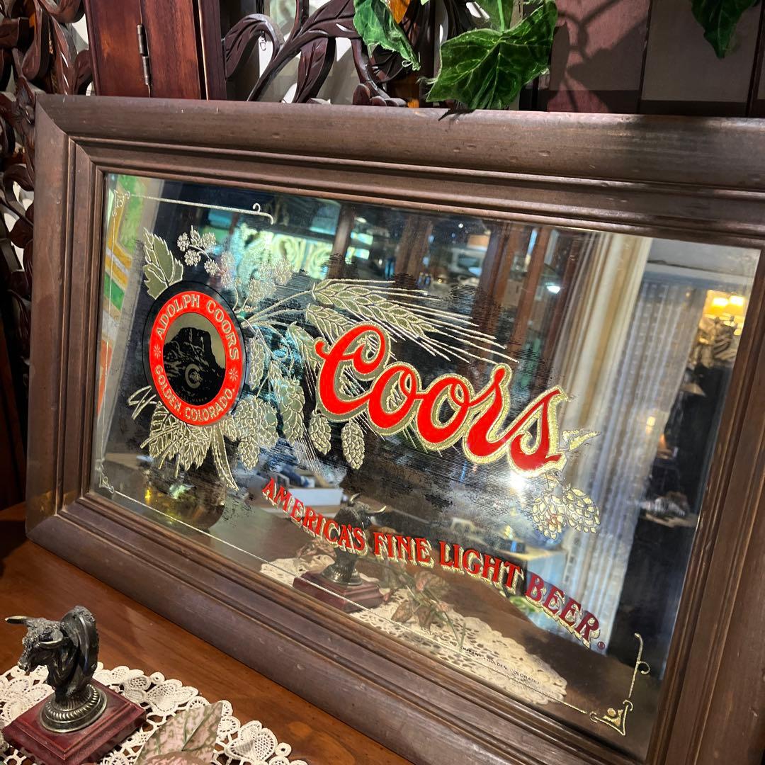 アメリカン雑貨　ビンテージパブミラー coors ビール
