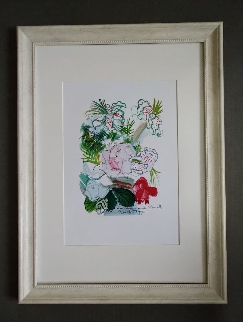 ＡaBzラウル・デュフィのリトグラフ 「Flower」本物保証