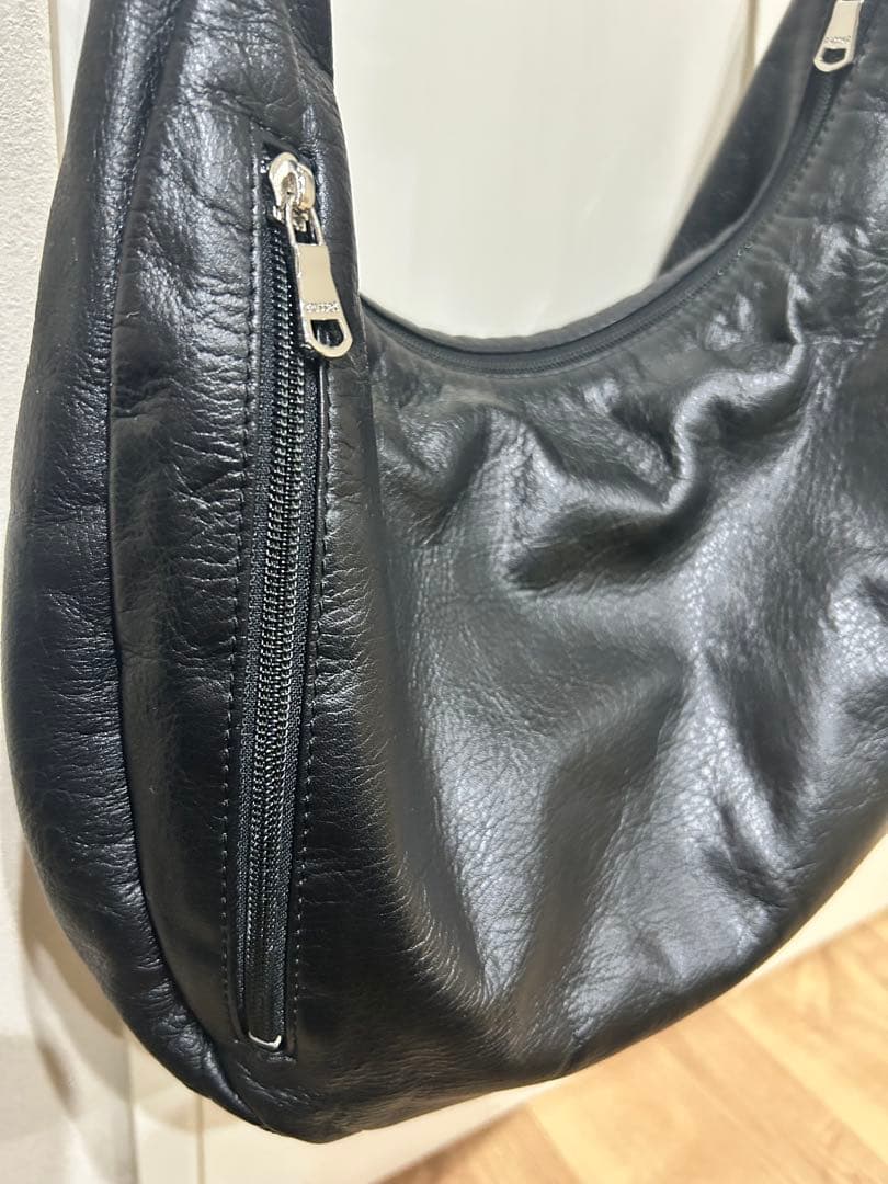 美品　russet ソフトレザーラウンドビッグショルダーバック