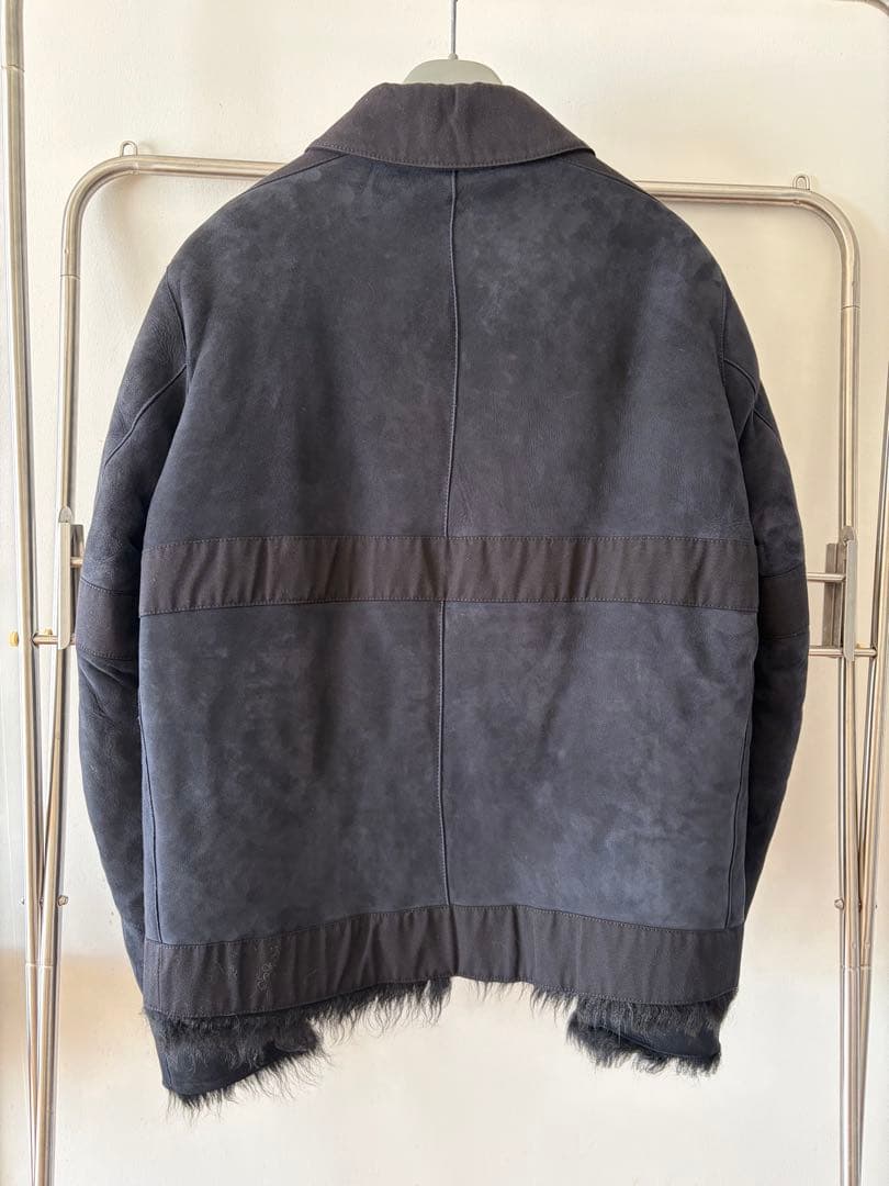 【購入希望値段交渉受付ます】MARNI ムートン シングルライダースジャケット