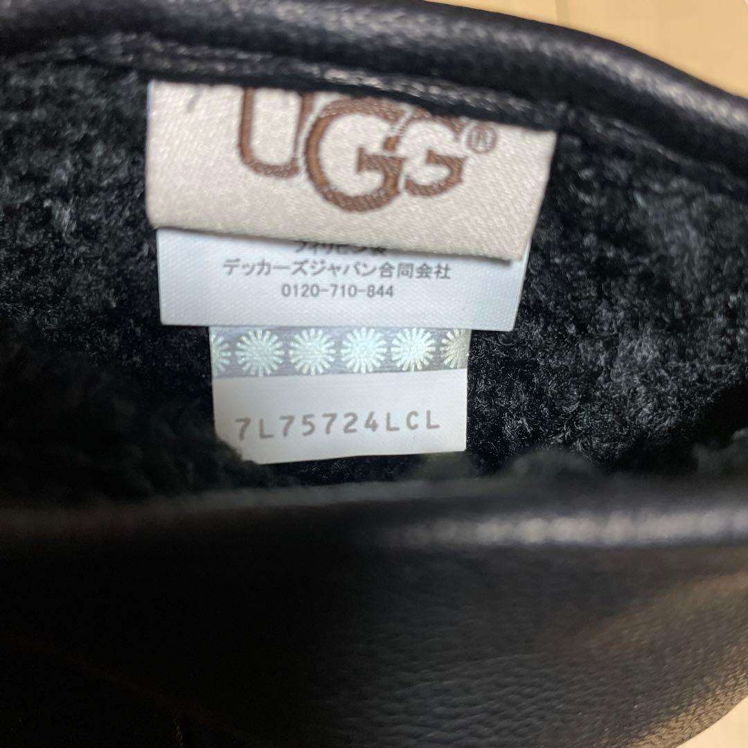 UGG レザーグローブ ブラック L 17451BX