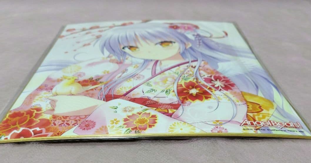 エンジェルビーツセット　イラストボード 色紙 ポストカード 缶バッチ