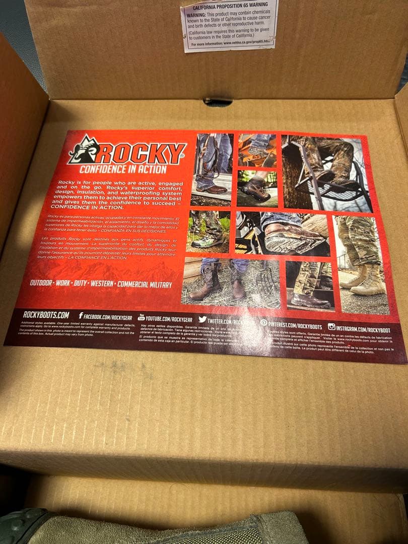 Rocky 【メンズ】 ミリタリーブーツ オリーブグリーン26cm