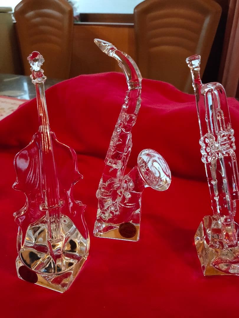 フランス製クリスタル工芸品楽器