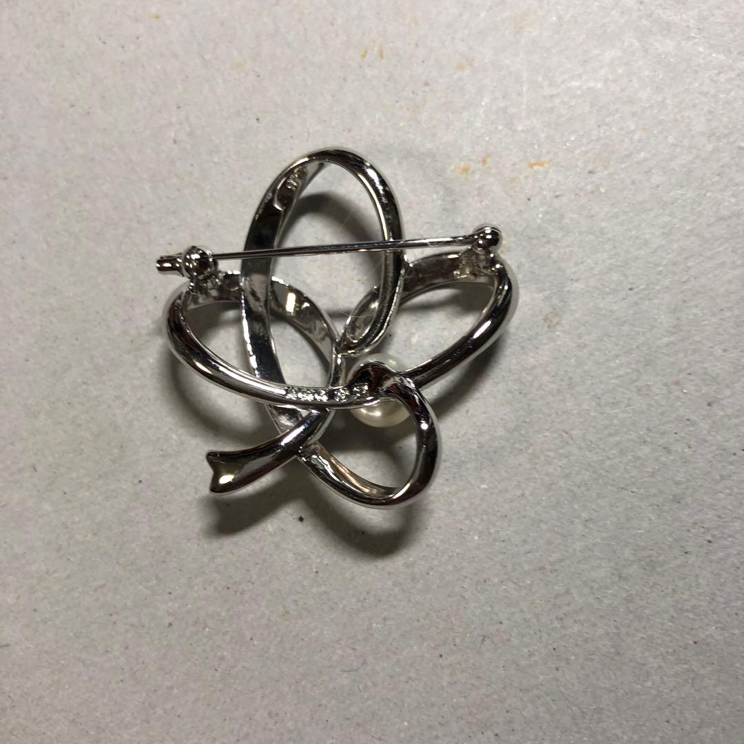 12066 MIKIMOTO ミキモト パール　本真珠　ブローチ　NHK