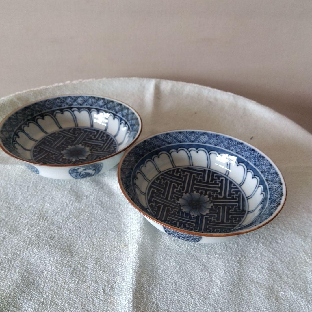 規窯　染付祥瑞小鉢