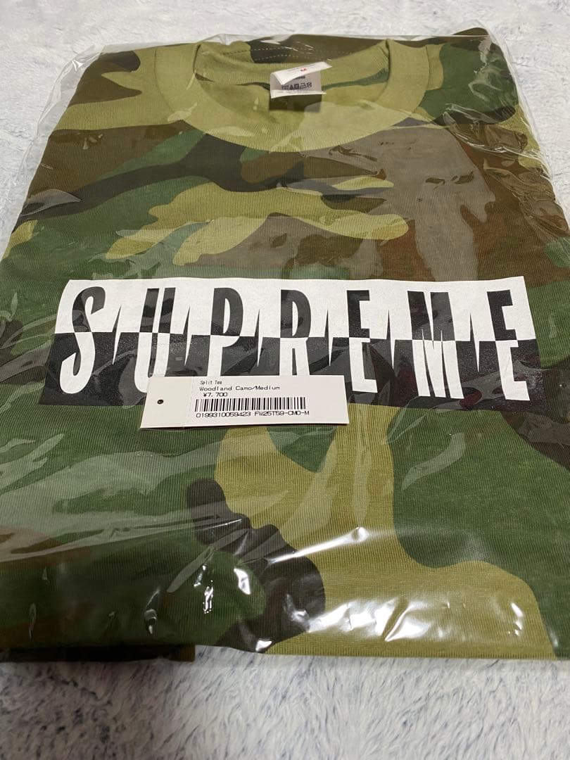 supreme 25fw Split Tee Camo Mサイズ