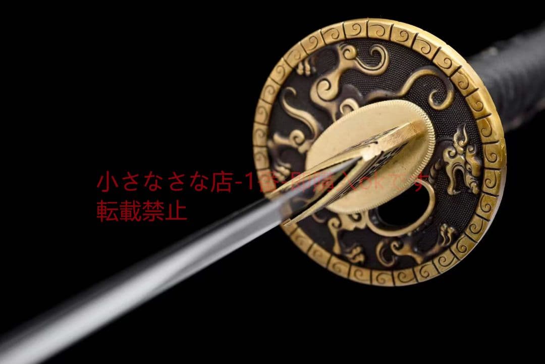紋鋼小烏丸『龍が天下を泳ぐ』武具　刀装具　日本刀　模造刀 居合刀