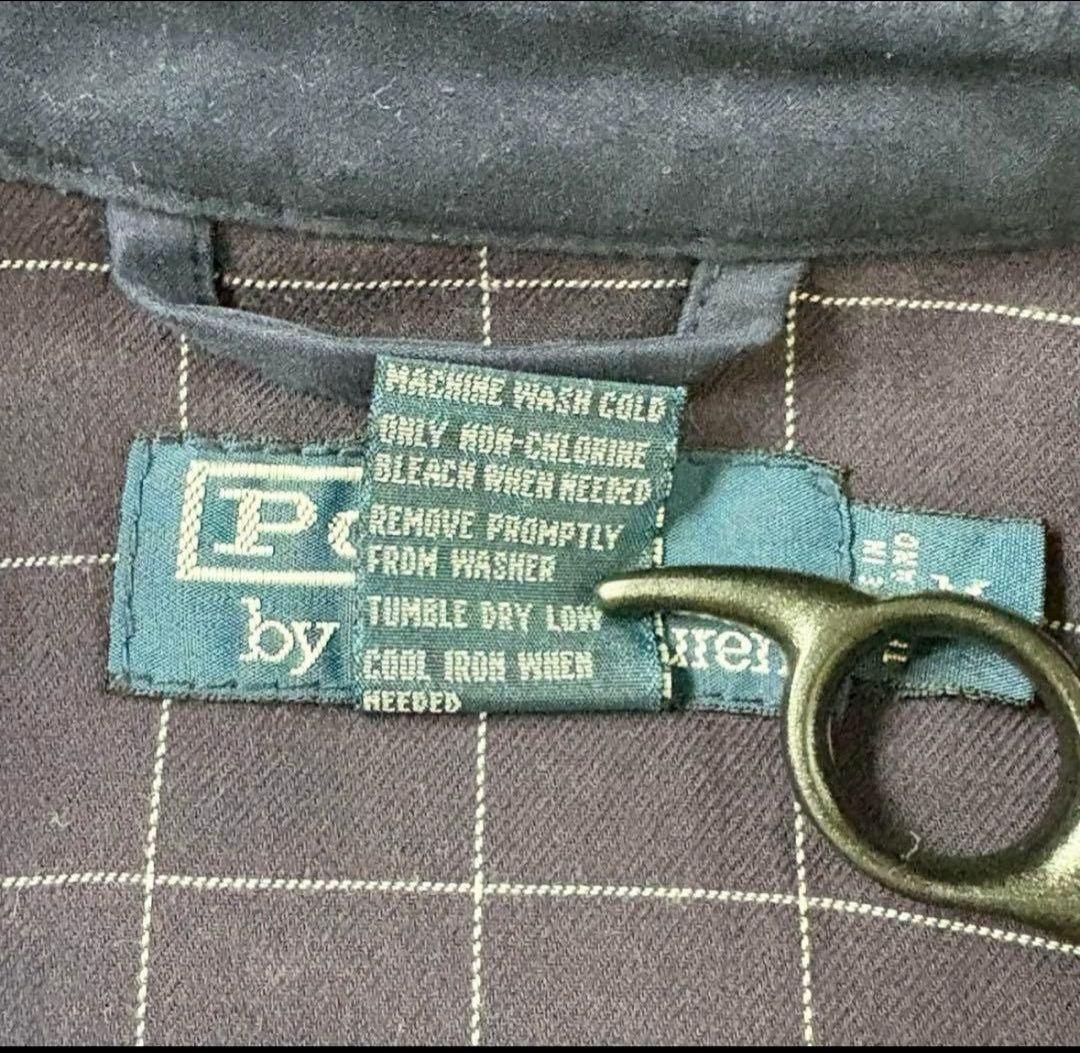 【美品】ポロバイラルフローレン スウィングトップ ネイビー チェック Mサイズ