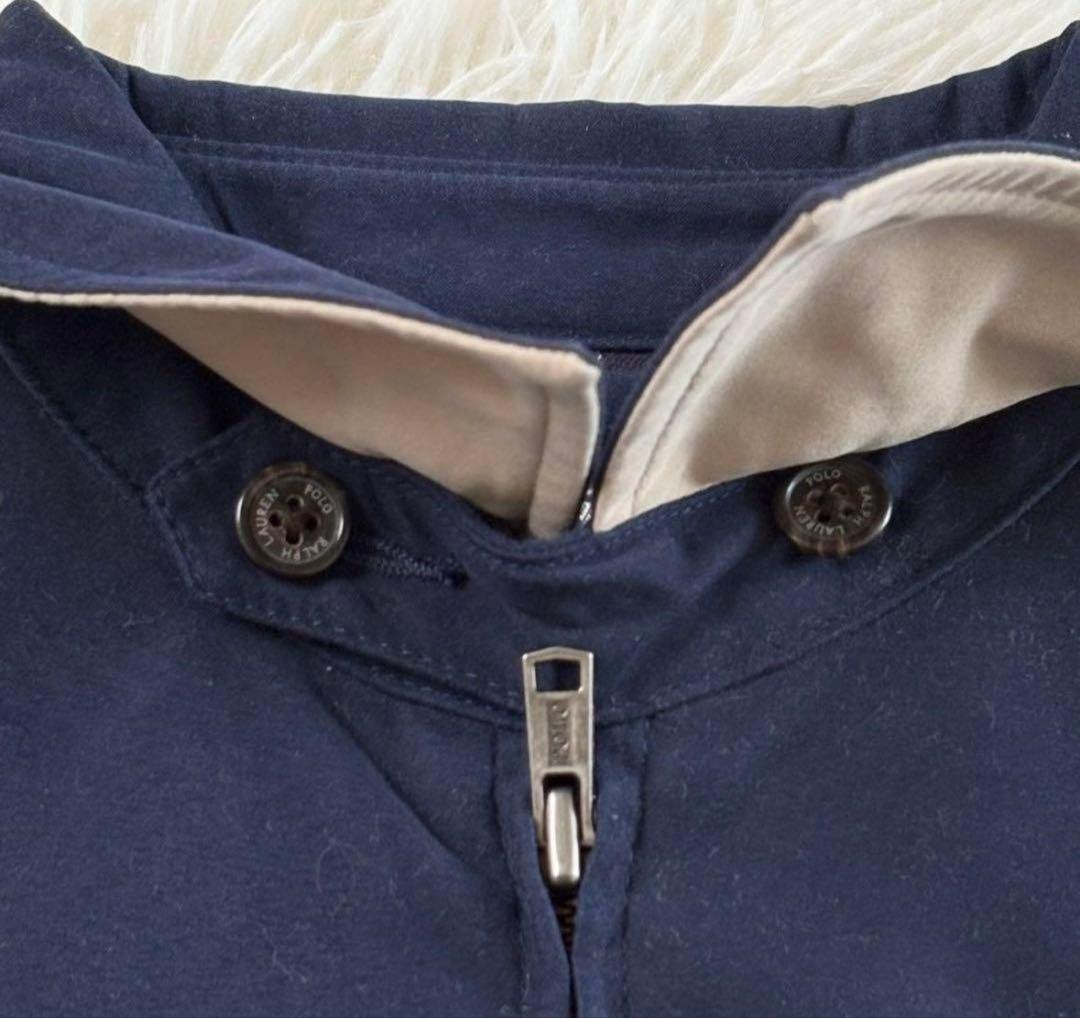 【美品】ポロバイラルフローレン スウィングトップ ネイビー チェック Mサイズ