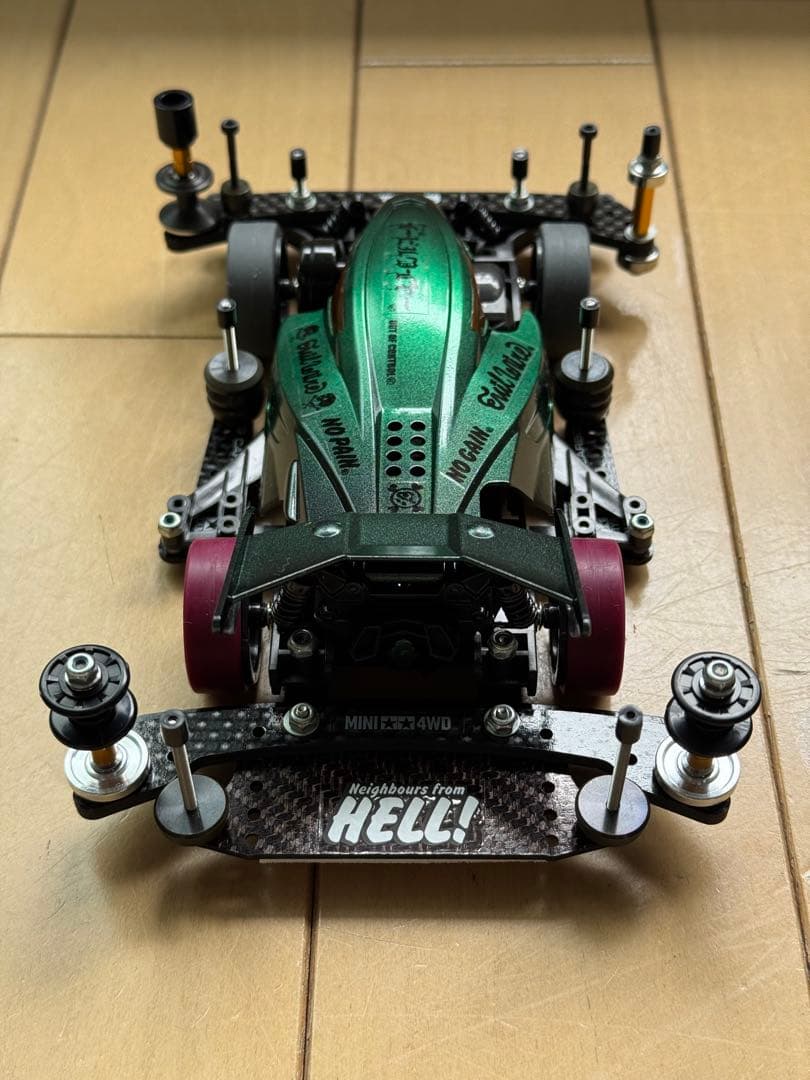 ミニ四駆完成品　B-MAX デュアルリッジjr FM-Aシャーシ