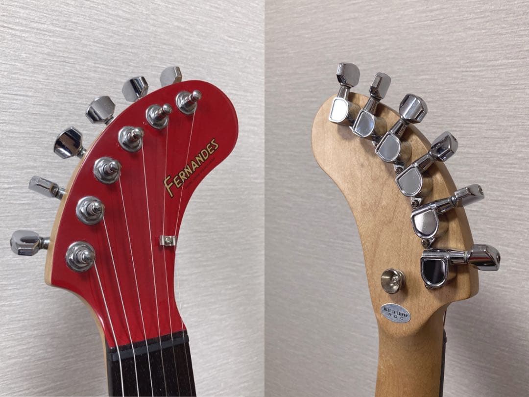 超美品 FERNANDES ZO-3 フェルナンデス 赤 レッド 弦新品
