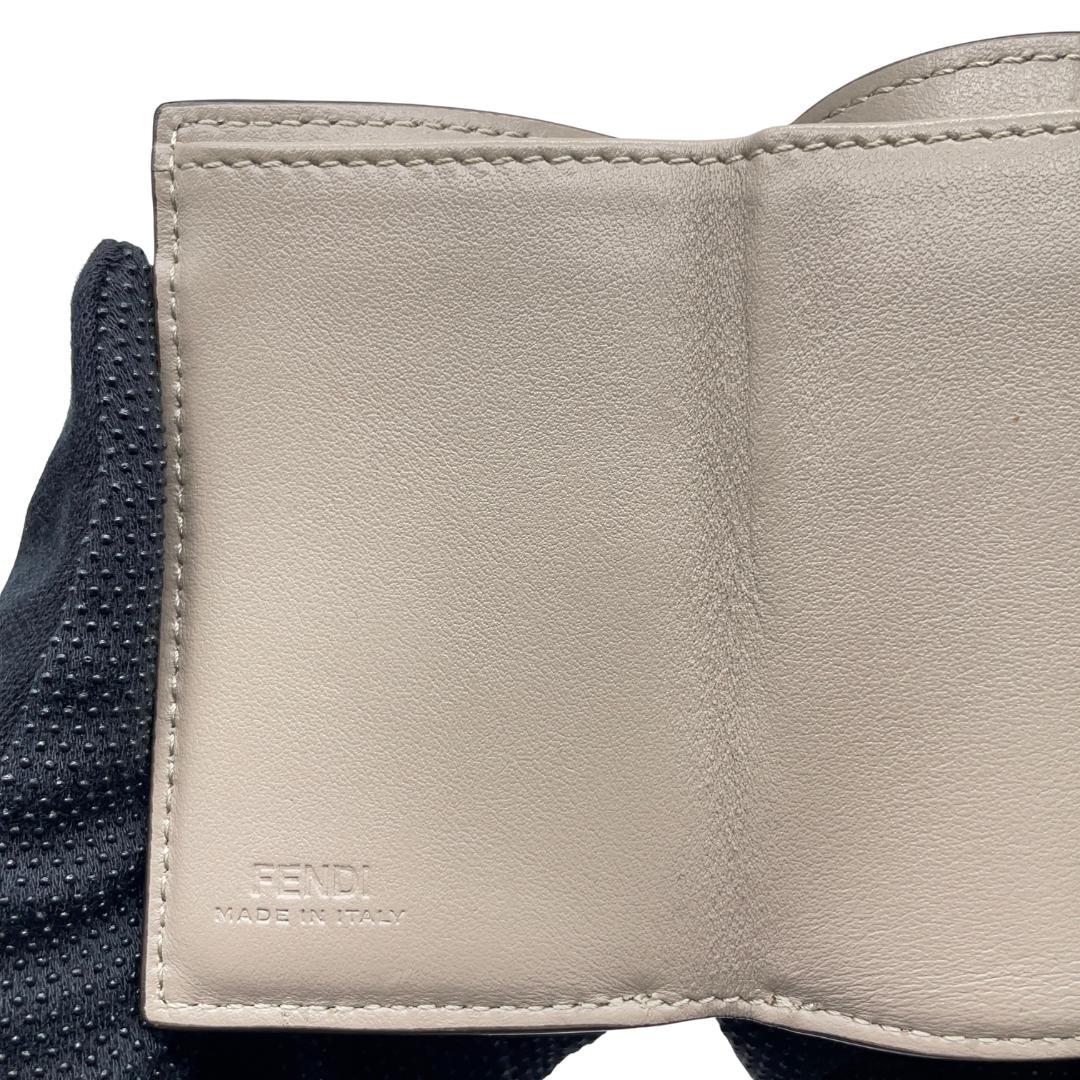 FENDI フェンディ　ズッカロゴ　スモールウォレット　三つ折り財布　付属品完備