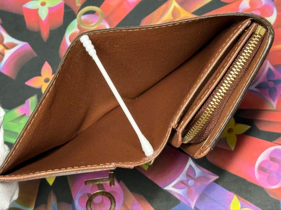 良品！ルイヴィトン　ポルトモネ・ビエ・トレゾール　L字型ファスナー財布