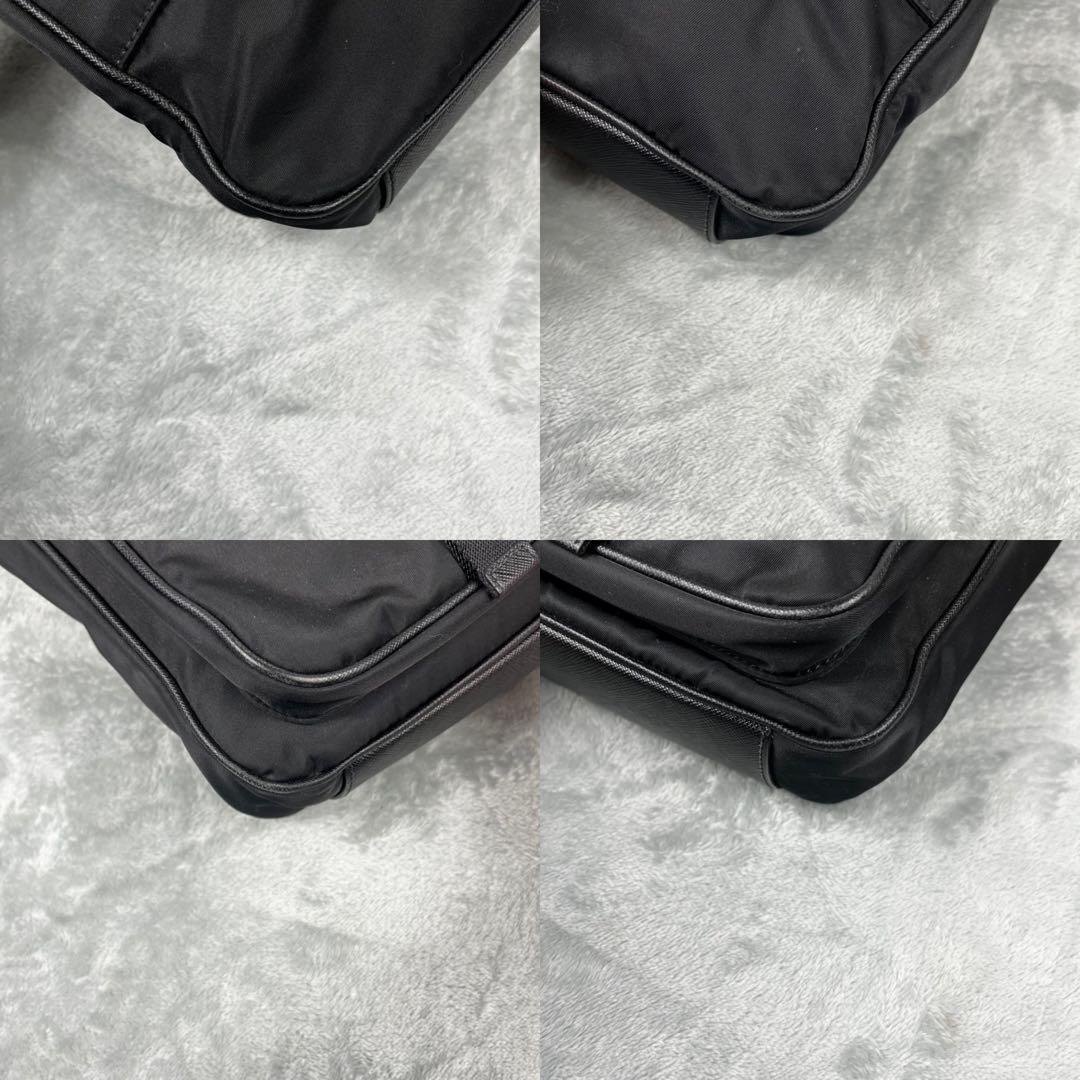 近年モデル Prada プラダ 2way ビジネスバッグ A4 斜め掛け 黒