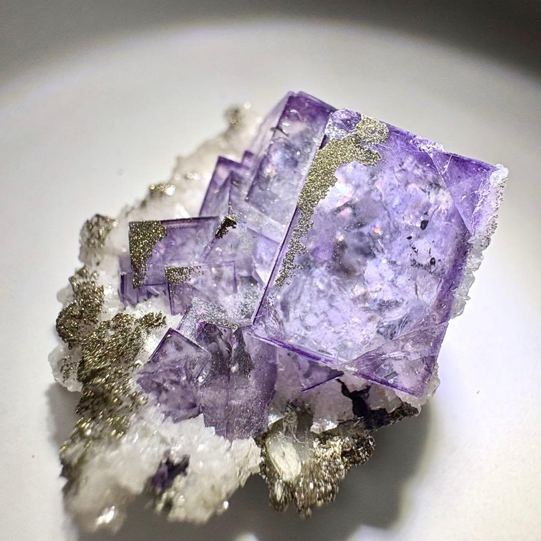 453 中国　ヤオガンシャン産　フローライト&パイライト