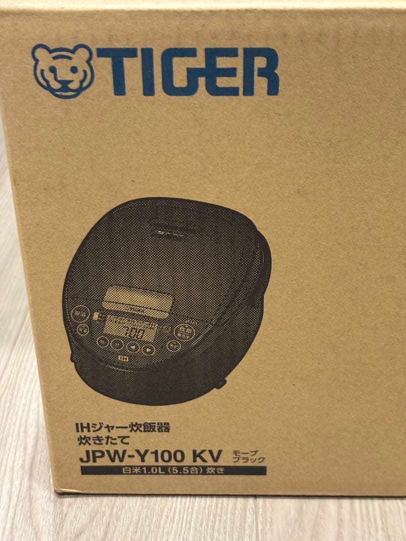 タイガー魔法瓶 TIGER IH炊飯器 炊きたてJPW-Y100KV5.5合 黒