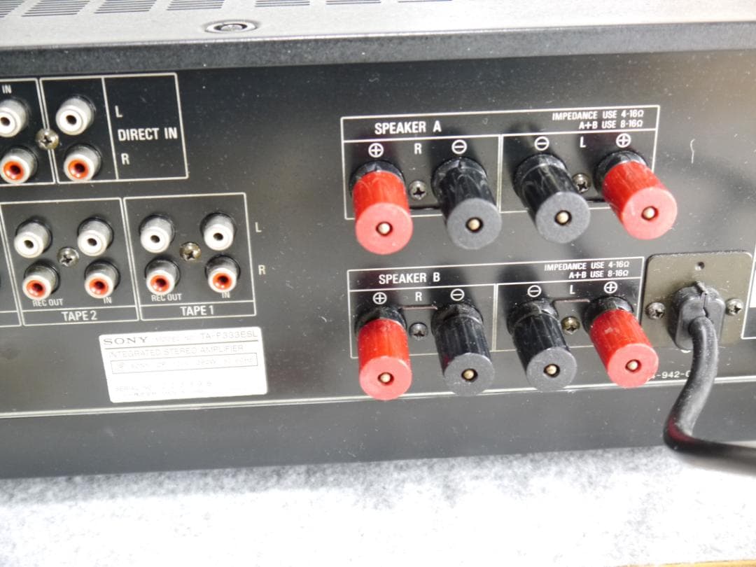 SONYプリメインアンプ　TA-F333 ESL　メンテ整備　動作品