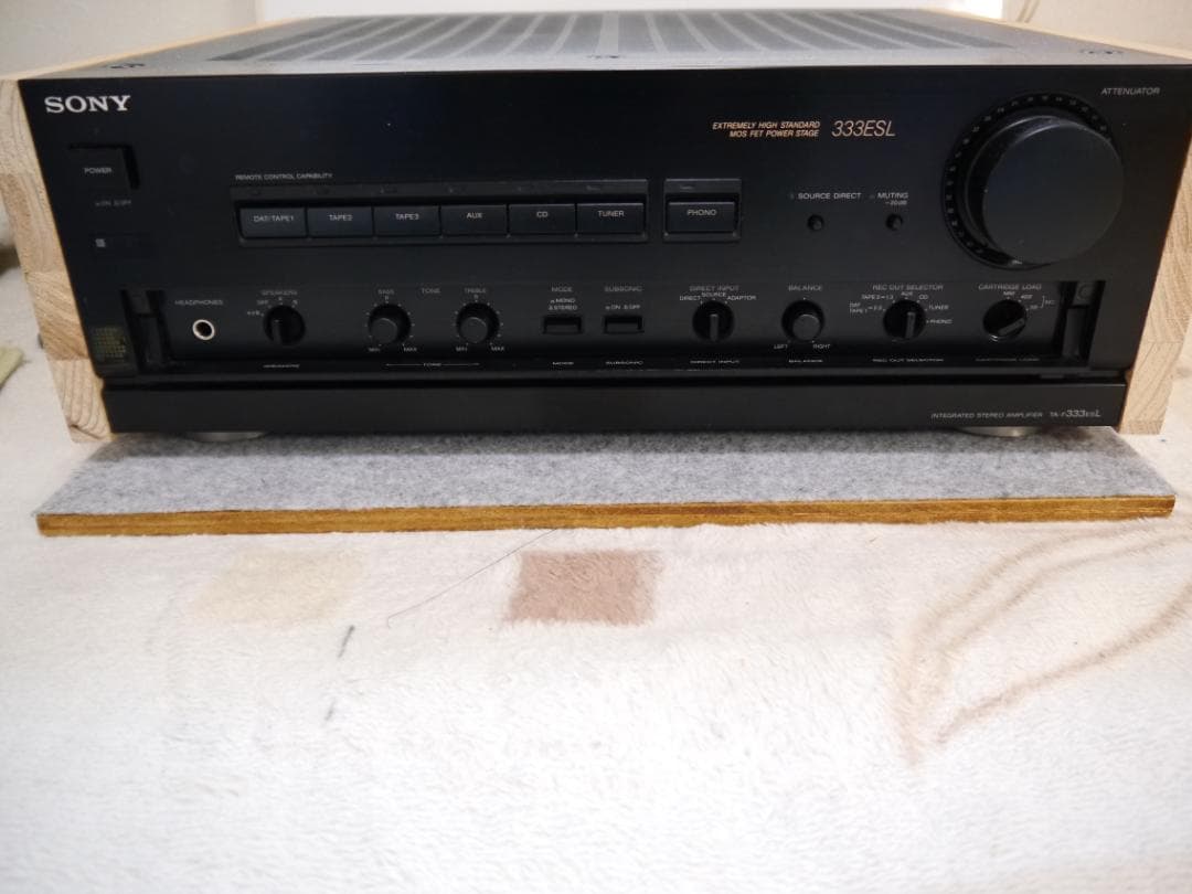 SONYプリメインアンプ　TA-F333 ESL　メンテ整備　動作品