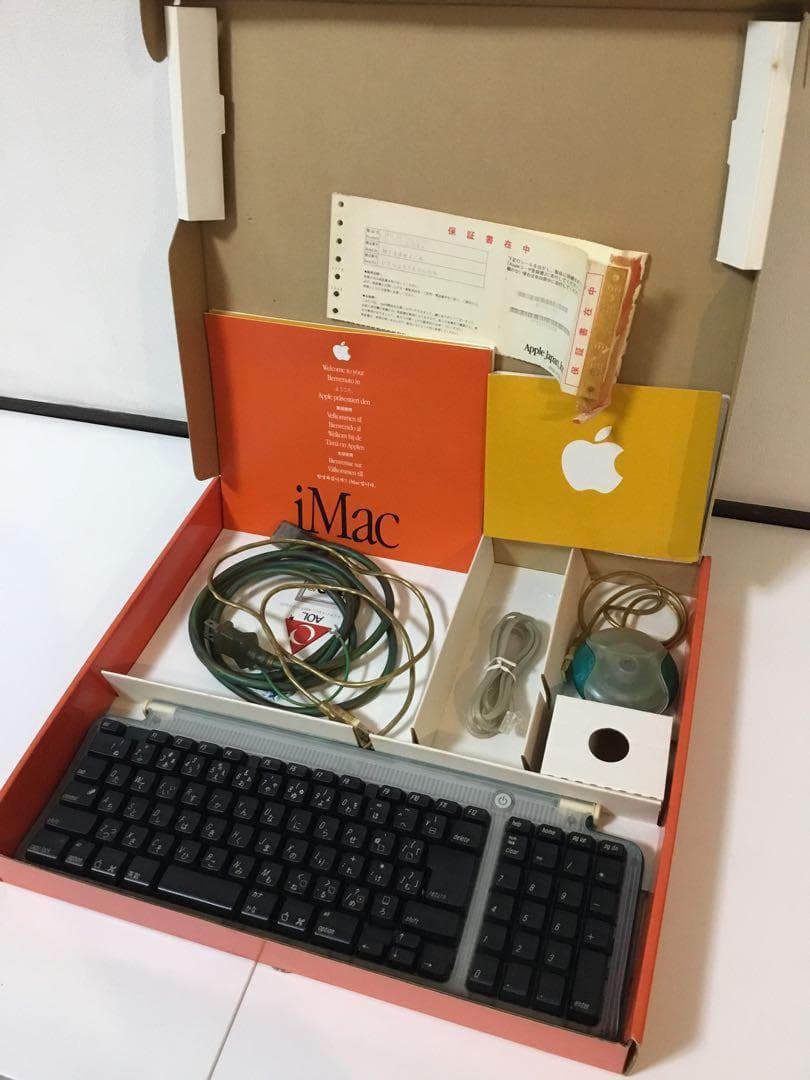 Apple iMac G3 ブルーベリー色、オリジナルボックス付属