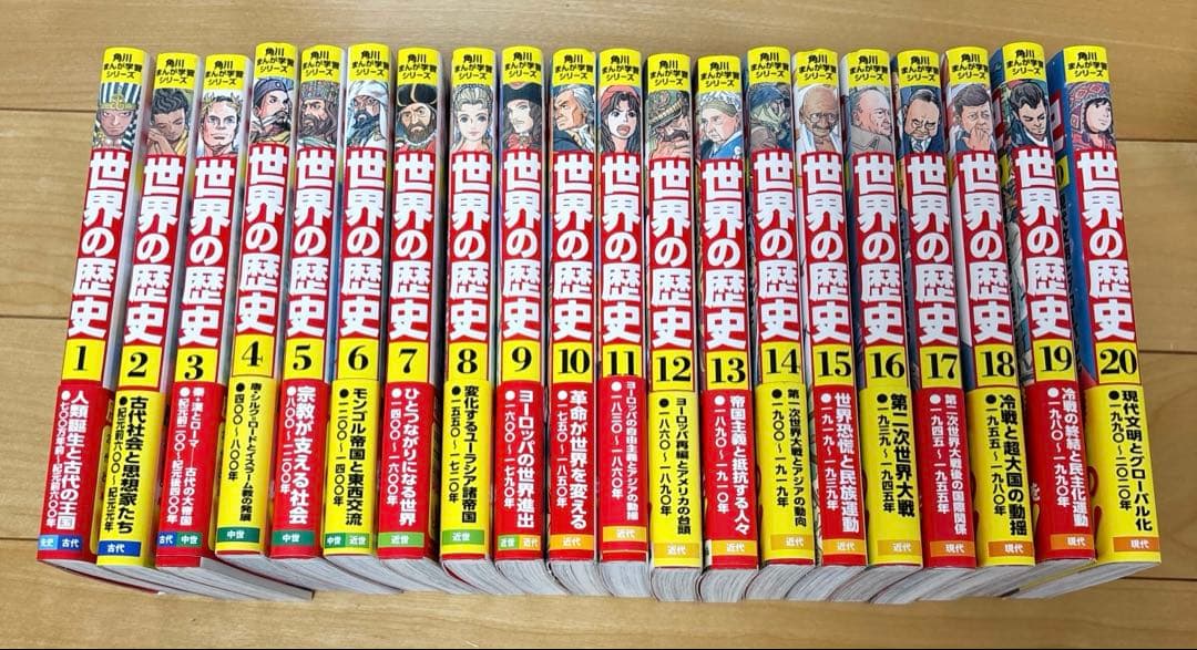 角川まんが学習シリーズ 世界の歴史 全20巻セット